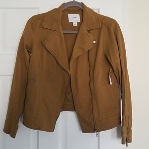 Old Navy Canvas Moto Zip Jacket